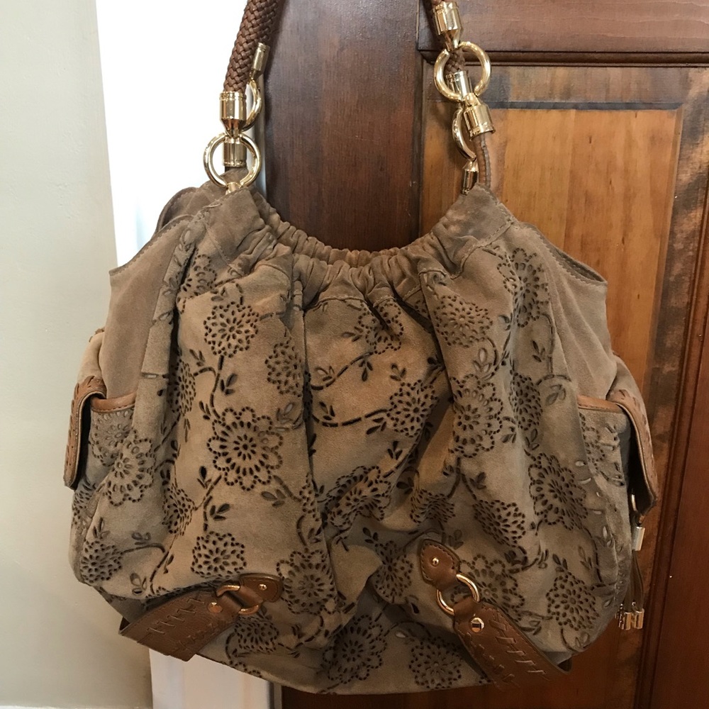 Cole Haan suede handbag